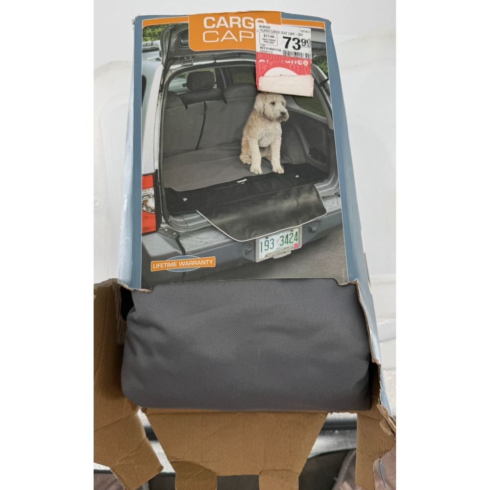 Kurgo Cargo Cape Dog Car Seat Cover Waterproof Hammock SUV Truck Gray 52x60